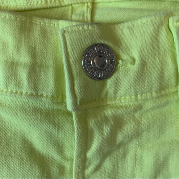 CofH Cara High Rise Cigarette Jeans in Neon Blaze Yellow Size 24 - Picture 16 of 16